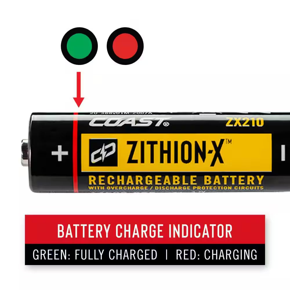 ZX210 ZITHION-X Micro-Usb Rechargeable Battery for HX5 Flashlight